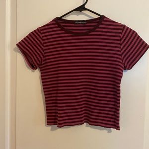 Burgundy stripe shirt